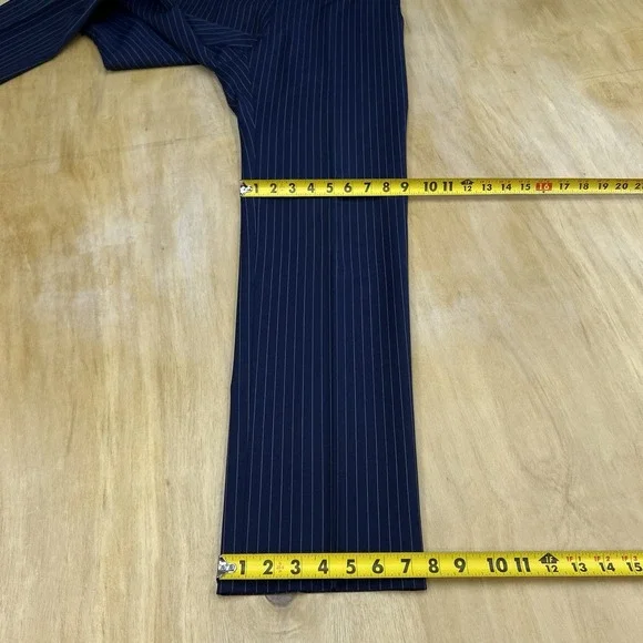 Tommy Hilfiger Suit Mens 38R Modern Fit Wool Blend Stretch Pants 32x31 Navy